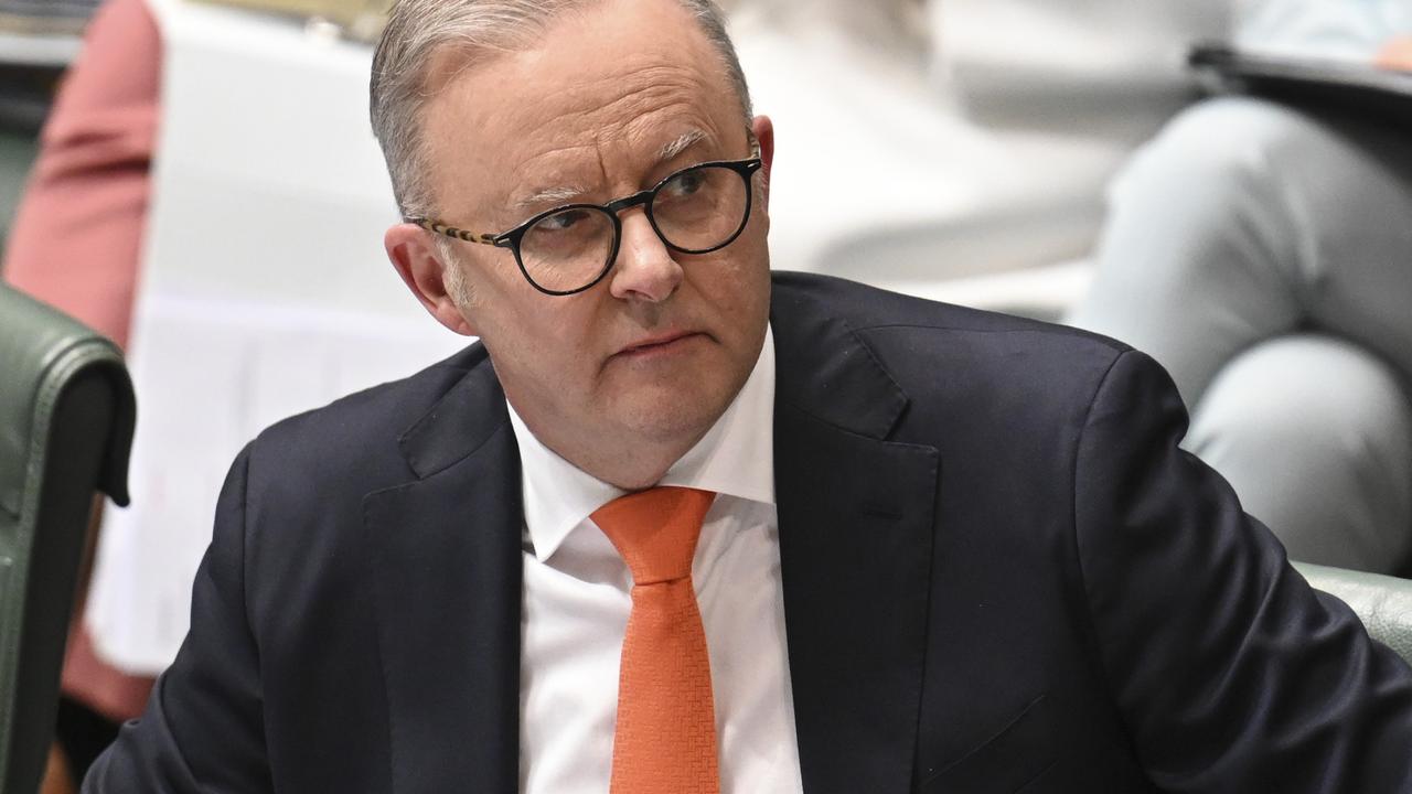 Prime Minister Anthony Albanese has said his preference would be to keep kids away from toxic social media platforms until they’re 16. Picture: Martin Ollman/NewsWire