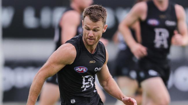 ADELAIDE, AUSTRALIA - FEBRUARY 14: Robbie Gray in action during the Port Adelaide Power Intra-Club match at Alberton Oval on February 14, 2020 in Adelaide, Australia. (Photo by Matt Turner/AFL Photos via Getty Images)