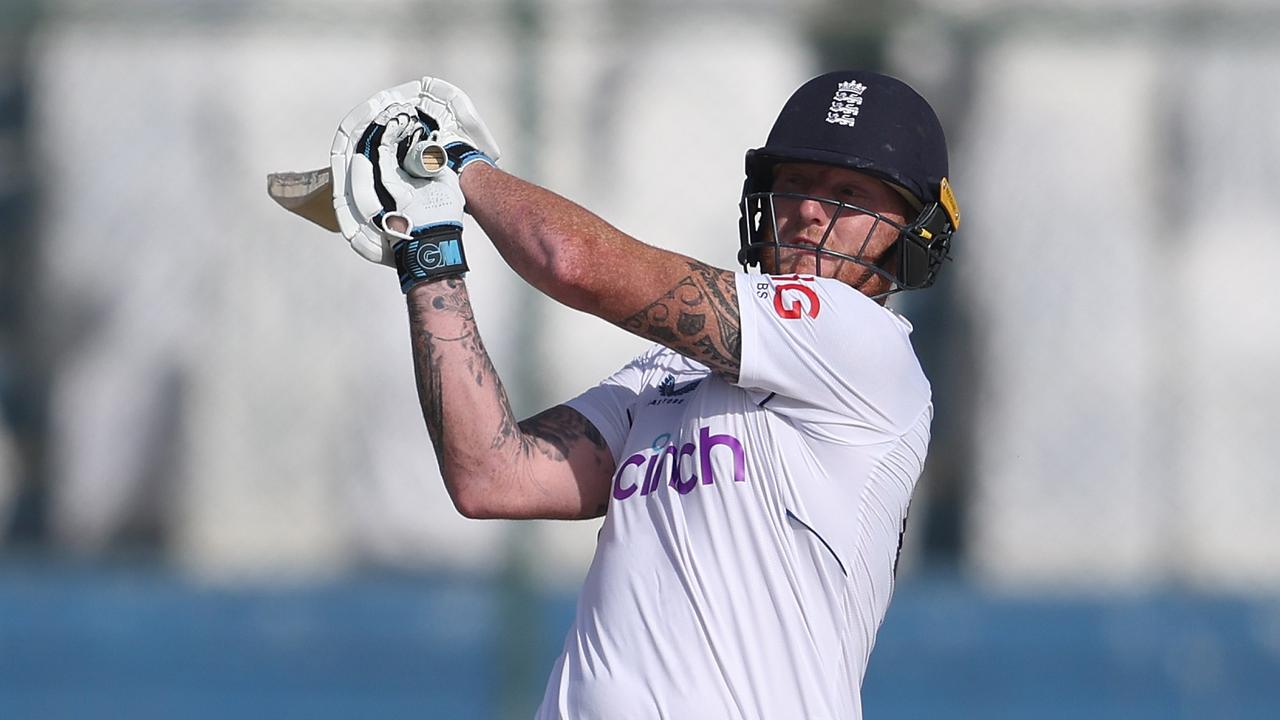 Ben Stokes playing Bazball in Pakistan (Photo by Matthew Lewis/Getty Images)