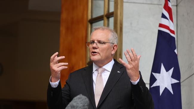 Prime Minister Scott Morrison is ‘ignoring’ Australian workers by failing to acknowledge the true extent of the Omicron crisis, according to the Australian Council of Trade Unions. Picture: NCA NewsWire / Gary Ramage