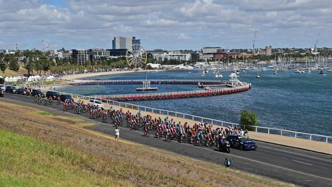 The 2019 Elite Men's Cadel Evans Great Ocean Road Race departs Geelong along Hearne Parade. Brett Ince says Geelong can capitalise more on the region’s major events. Picture: Stephen Harman