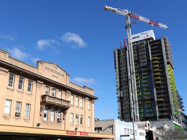 The $100m Kodo Apartment tower building site on Angas Street. Picture: Tait Schmaal