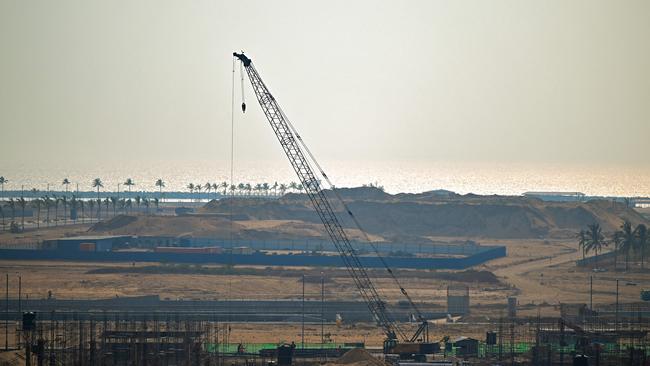 Colombo Port City, Sri Lanka, funded with $1.4 billion of investment from China. Picture: Ishara S. Kodikara/AFP