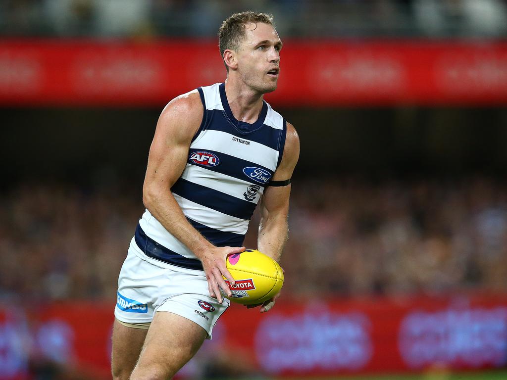 Joel Selwood will go down as one of the game's great leaders. (Photo by Jono Searle/AFL Photos/via Getty Images)