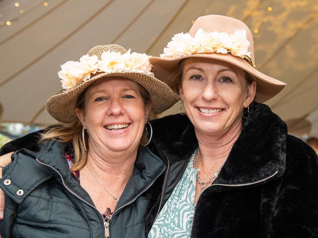 Fiona Cavanagh (left) and Nerida Bench. Festival of Food and Wine, Queens Park, Toowoomba Carnival of Flowers. Saturday September 10, 2022 Picture: Bev Lacey