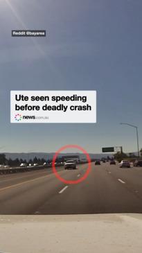 Ute seen speeding before deadly crash