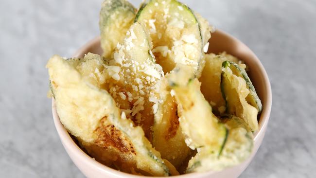 Hellenika zucchini chips.