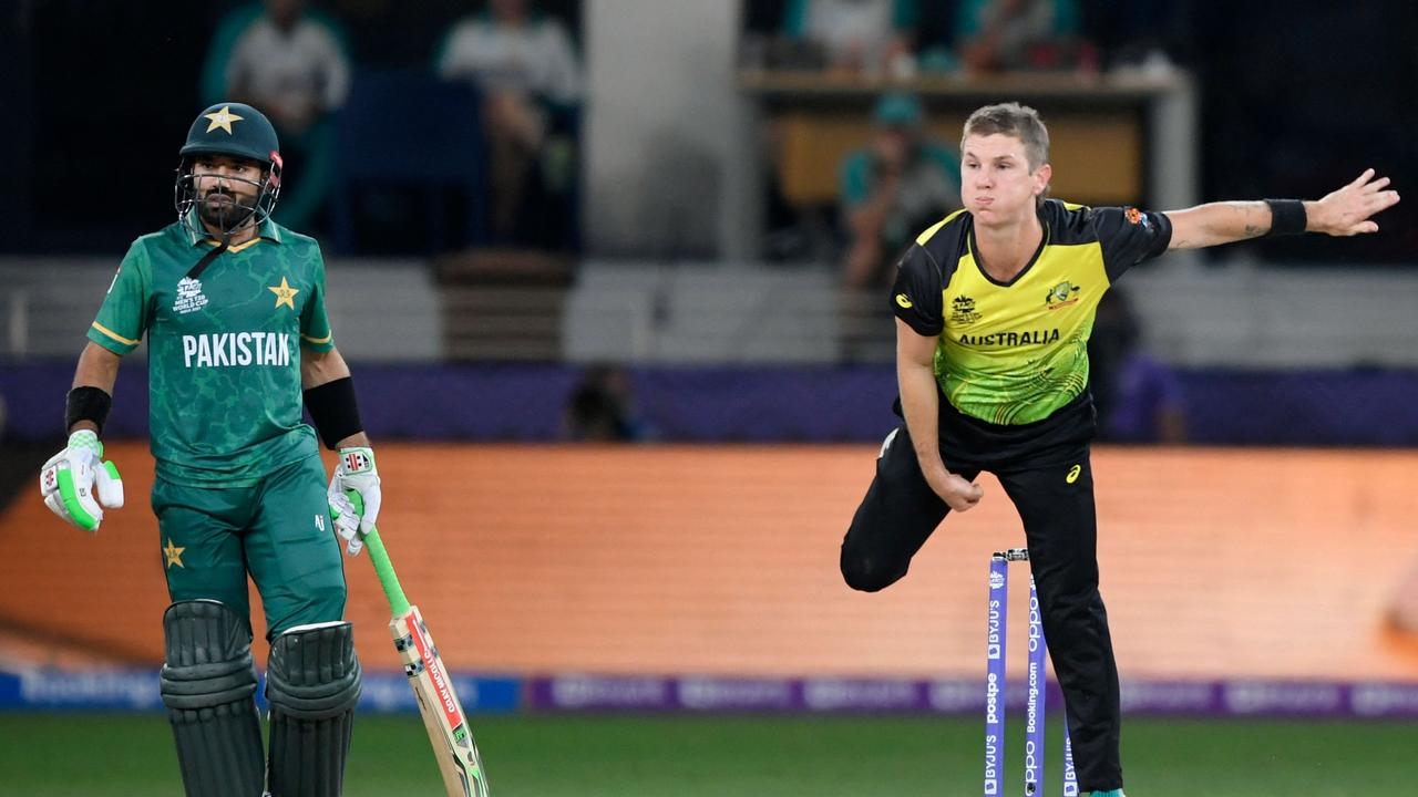 Adam Zampa was the best with the ball. (Photo by Aamir Qureshi/AFP)