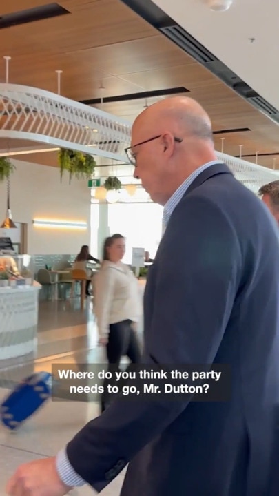 Peter Dutton arrives in Canberra after election defeat