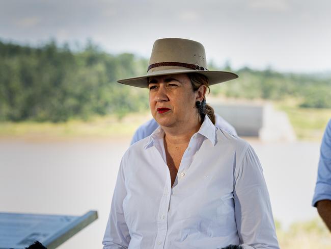 Premier Annastacia Palaszczuk said the state government would commit $600m towards rebuilding the dam. Picture: Paul Beutel