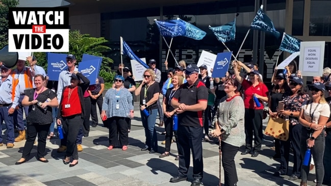 Ipswich council workers protest 'unfair' pay