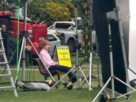 Owen Wilson spotted at Brisbane's New Farm Park on April 26, 2025. Photo: Supplied.