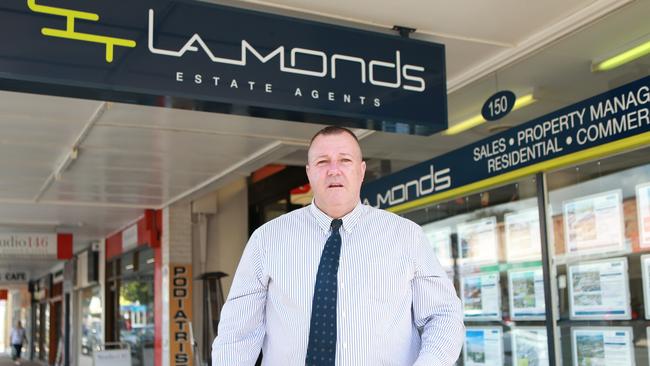 Wynnum real estate agent Kevin Stewart from Lamonds Real Estate expects more new businesses to move into the area. Picture: AAP/Sarah Marshall