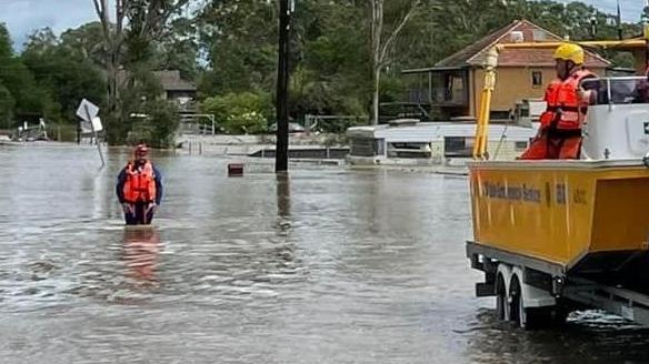 Flooding in the Singleton area. Picture: Hunter SES.