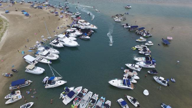 Wave Break Island was on Australia Day. Photo: Richard Gallagher.