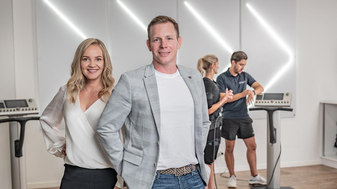 Matej and his wife Zuzana relocated from Slovakia to bring the fitness technology to Australia and start a business in Perth. Picture: Supplied