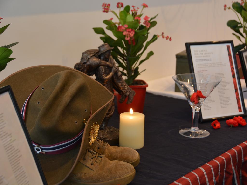 Anzac Day service and Joffre Bell's 105th birthday celebration.