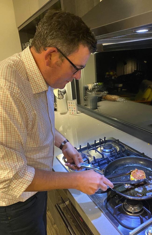 Cooking with gas … yes, that’s Dan Andrews. Picture: Supplied