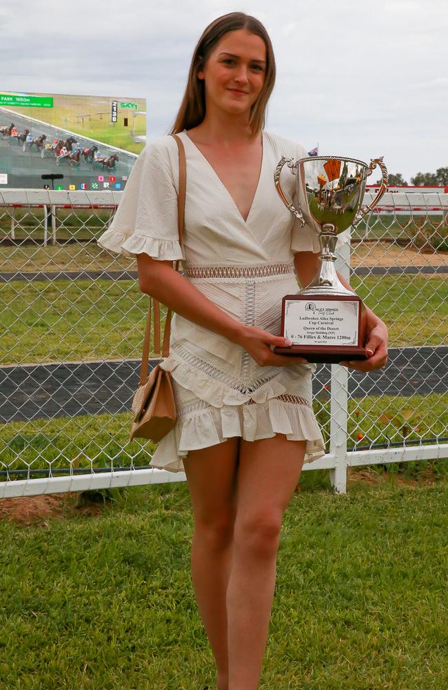 Alice Springs Cup-winning jockey Jade Hampson. Picture: Nikki Westover