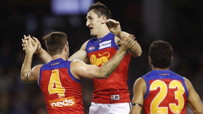 Oscar McInerney showed his importance to Brisbane Lions against North Melbourne. Picture: Daniel Pockett. 