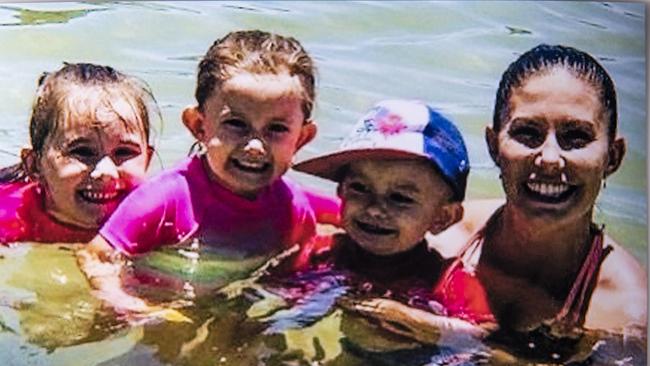 Hannah Clarke and her children.