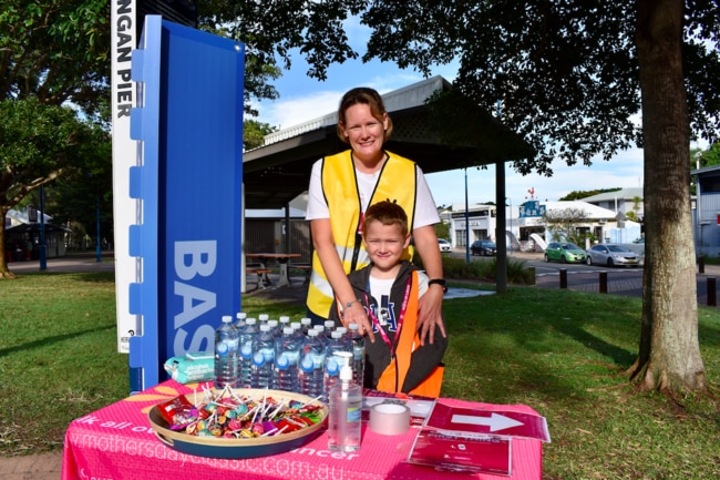 Martina Hallam and her son Owen Hallam, 7. Picture: Isabella Magee