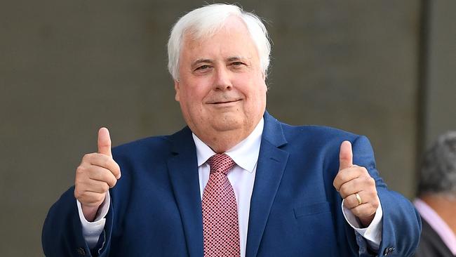 Businessman Clive Palmer leaves the Supreme Court in Brisbane. Picture: AAP.