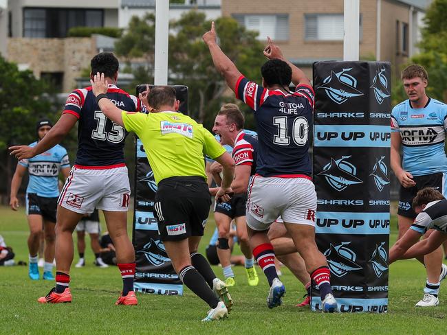 Jaxson Allen sealing the victory with a try under the posts. Picture: Adam Wrightson Photography