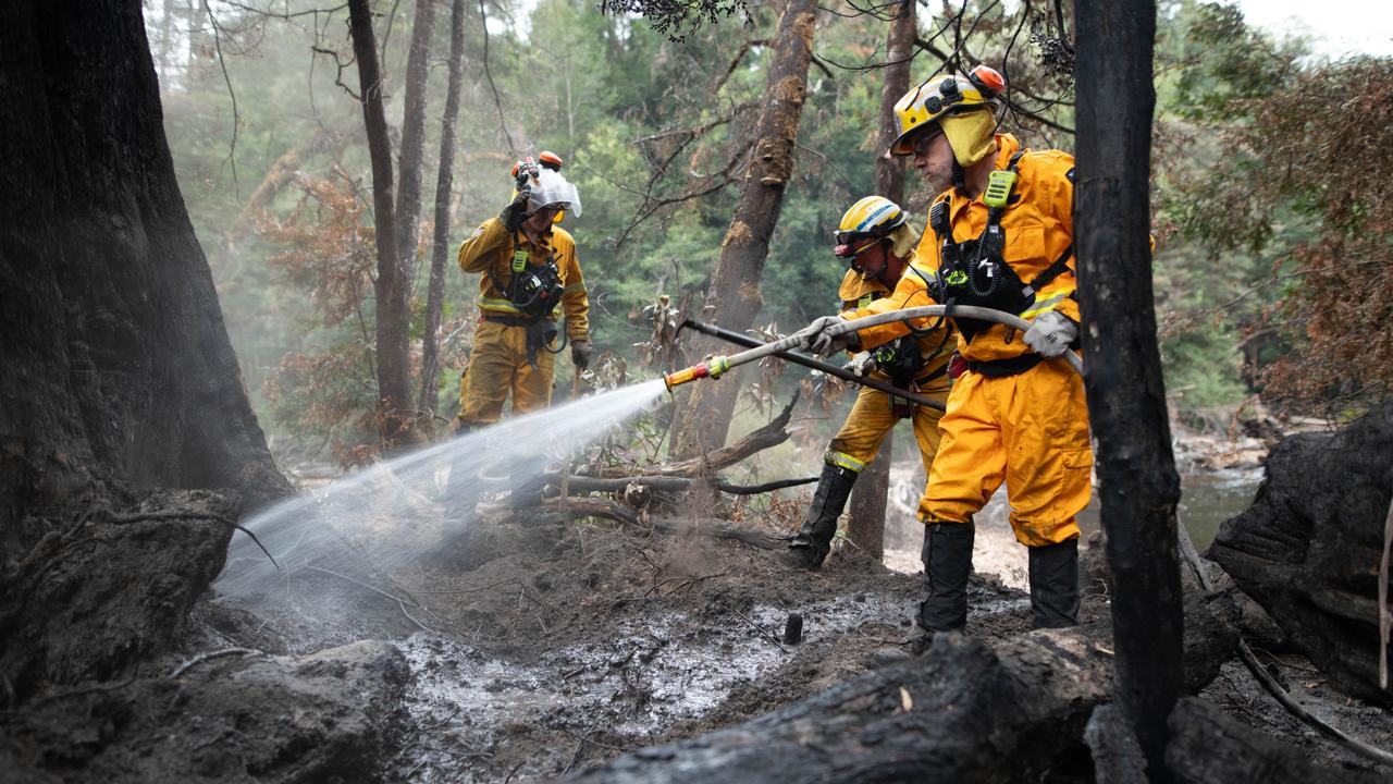 Remote area team at Yellowband Plains Fire, taken February 21, 2025. Picture: Warren Frey TFS