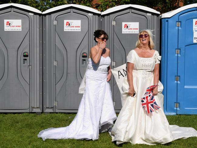 We’re guessing Meghan won’t be using the portaloos. Picture: Getty