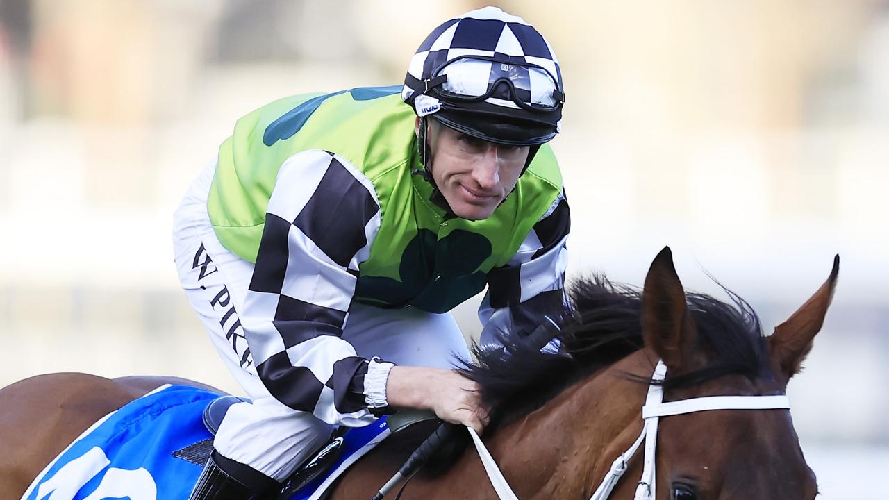 William Pike looks hard to beat in the TAB Jockeys Challenge. Picture: Getty Images