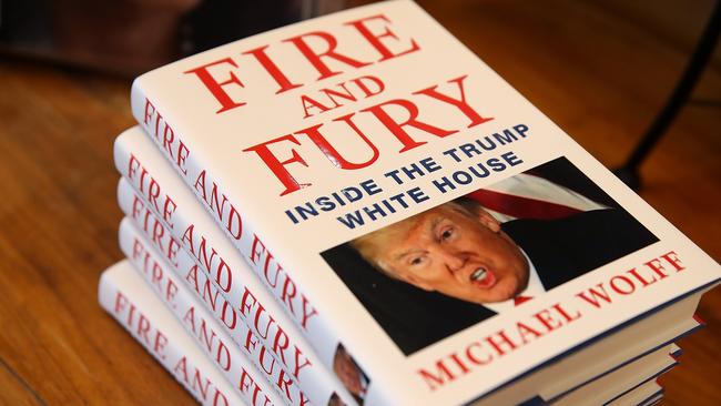 Michael Wolff, author of Fire and Fury, says Trump “is a character that we will be talking about 100 years from now”. Picture: Getty Images