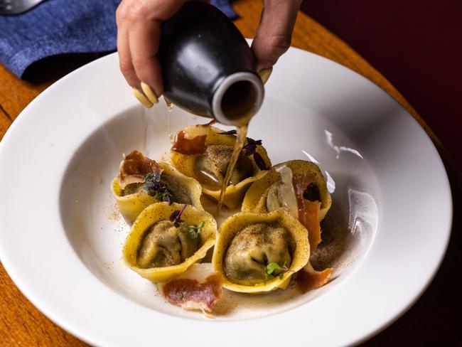 Enoteca Ponti’s mushroom tortellini. Picture: Jude Cohen
