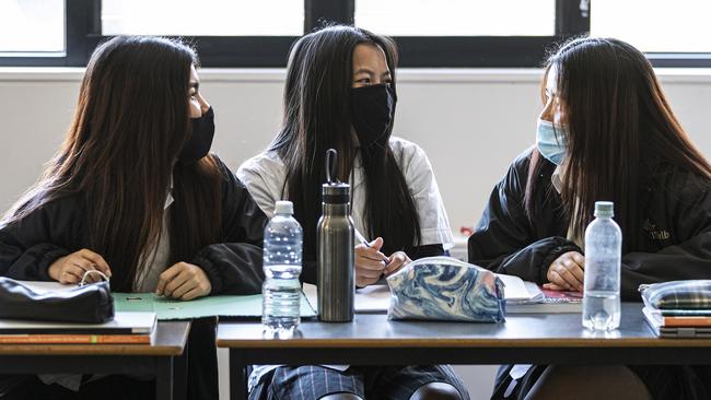 Research by DrinkWise found almost half of female students are ‘crying a lot’ and ‘staying in bed longer than usual’. Picture: Getty Images