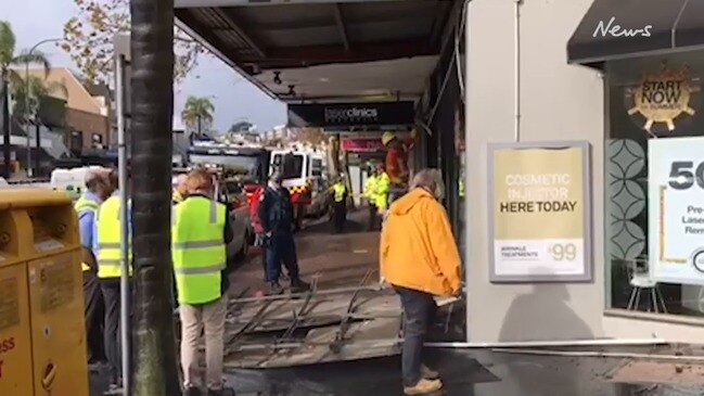 Torrential rain causes dramatic damage on Sydney's north shore