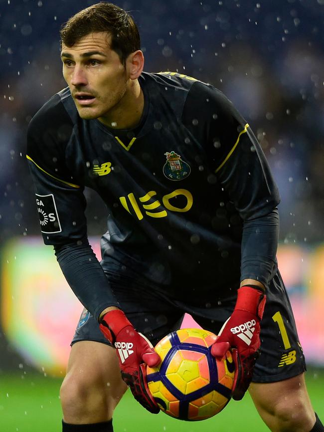 Spanish goalkeeper Iker Casillas. Picture: AFP