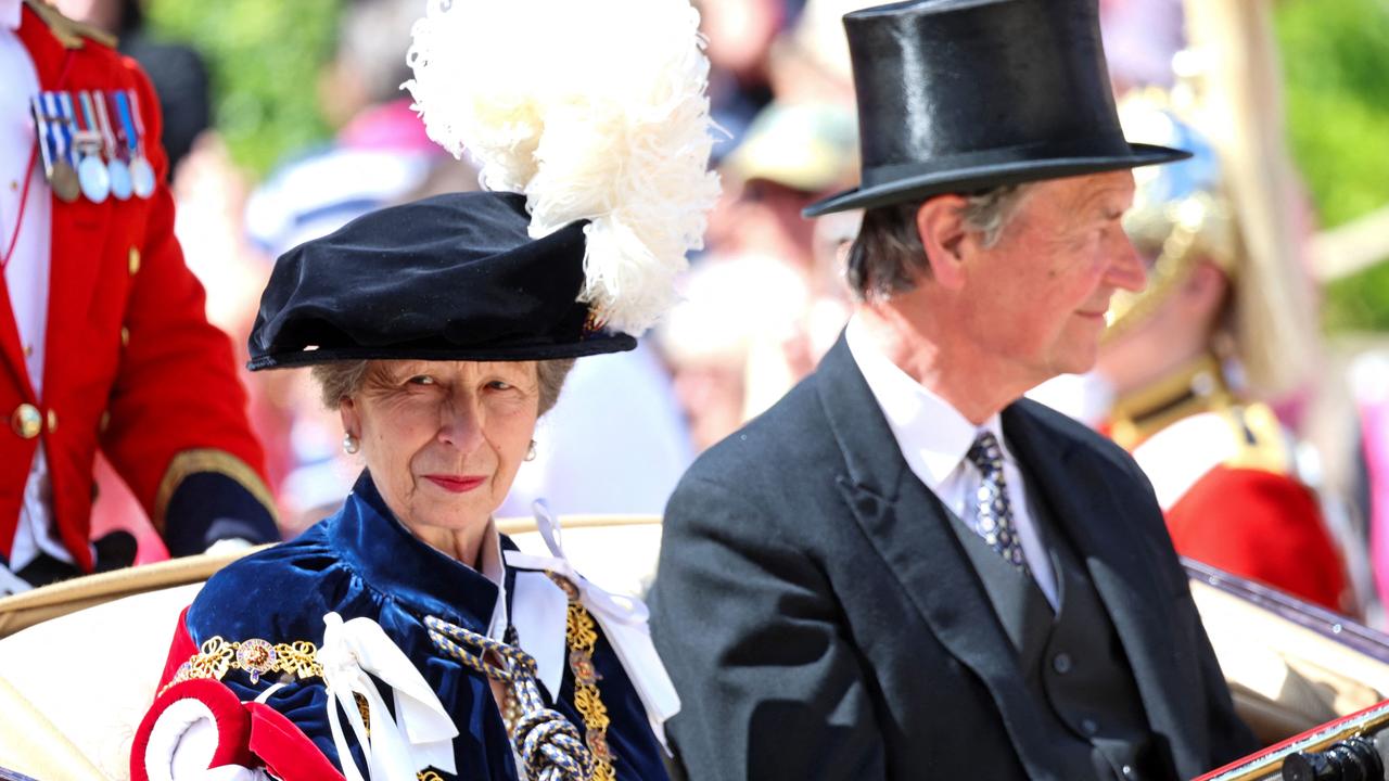 Princess Anne’s husband, Vice Admiral Timothy Laurence, raced to her hospital bedside where she was being treated for a concussion. Picture: AFP