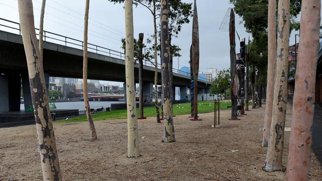 Enterprize Park is a historic but underused site on the north bank of the Yarra River. Picture: Nicole Garmston