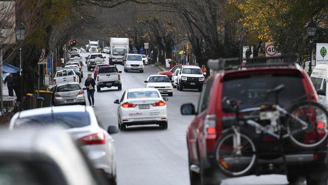 Main St Hahndorf. Council looking to charge for parking. Picture: Tricia Watkinson