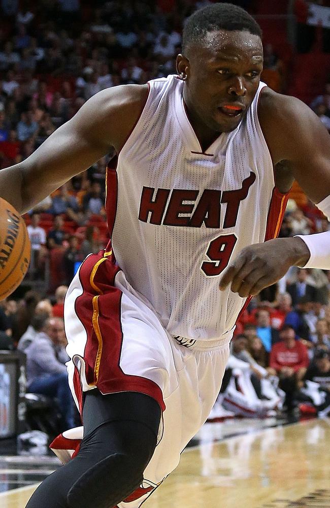 Luol Deng poured in 30 points for Miami.