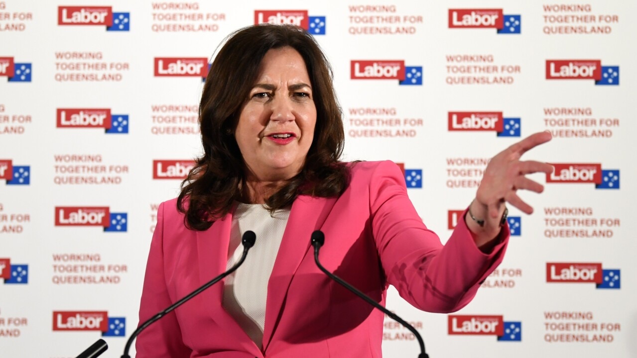 Palaszczuk promises to 'roll up her sleeves' and get Qld 'back to work'