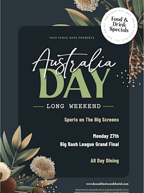 How ALH's Breakfast Creek Hotel is celebrating Australia Day this weekend.