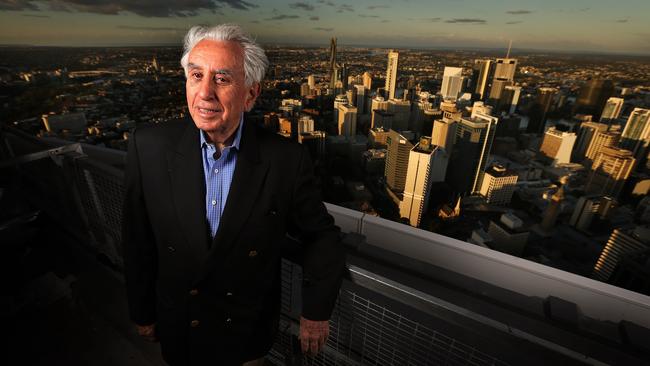 Harry Triguboff on the 73rd floor of the Infinity building in Queensland.