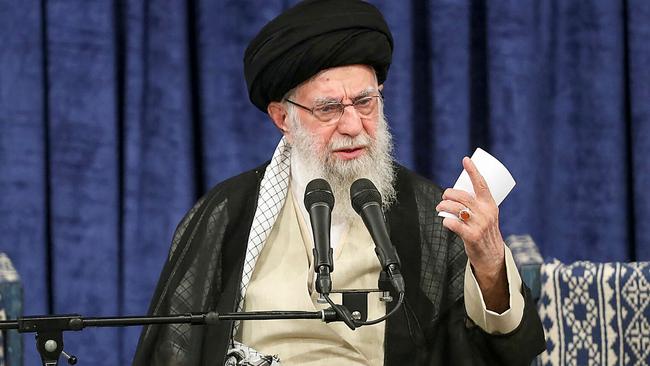 Iran's Supreme Leader Ayatollah Ali Khamenei has ordered a direct attack on Israel. Picture: AFP.