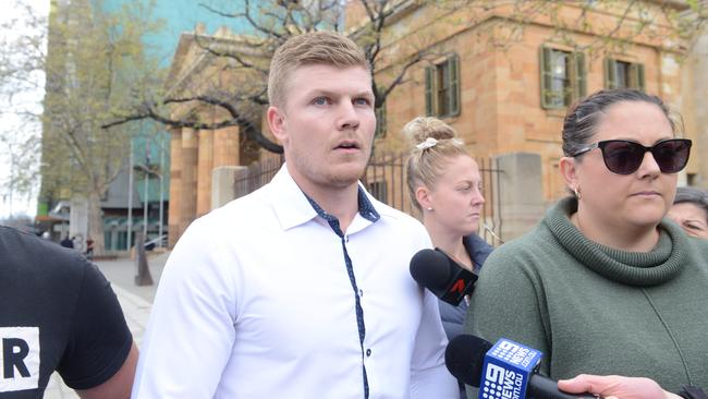 Josh Glenn outside the Adelaide Magistrates Court in September.. Picture: AAP/Brenton Edwards