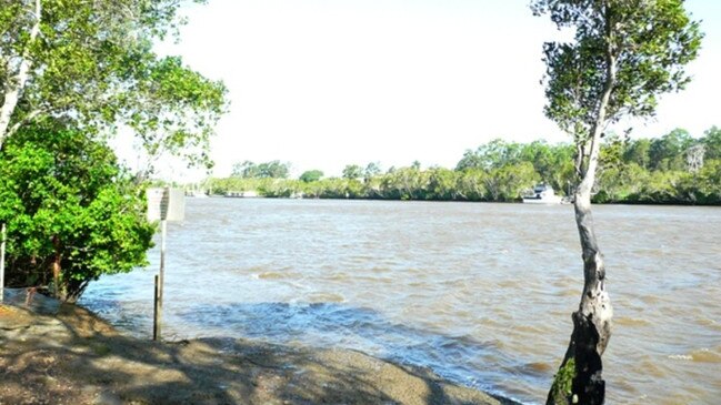 The Logan River at the end of Riedel Road.