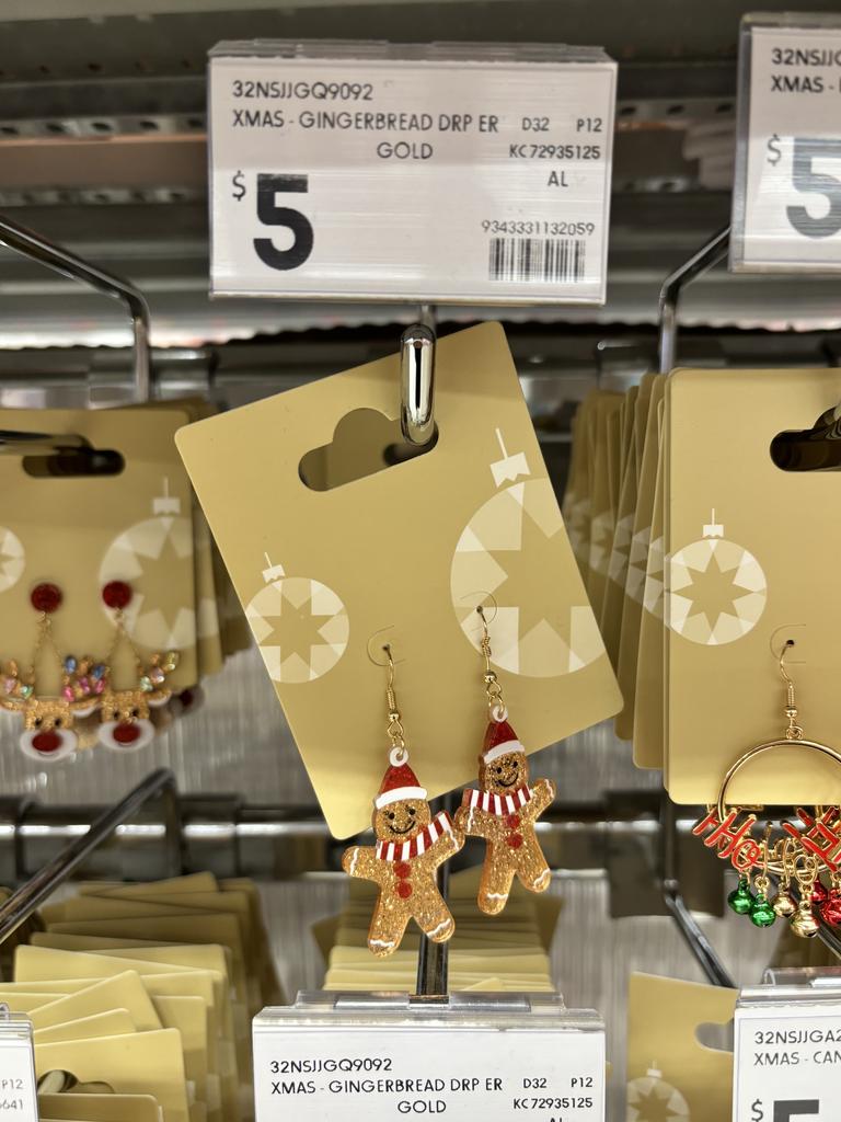 It’s not just homewares – there are gingerbread men everywhere in store. Picture: news.com.au