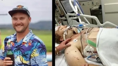 Blake Mayocchi, 29, was driving home from work at Glenwood’s BP service station when he collided with a flat-bed semi-trailer on the Bruce Highway.