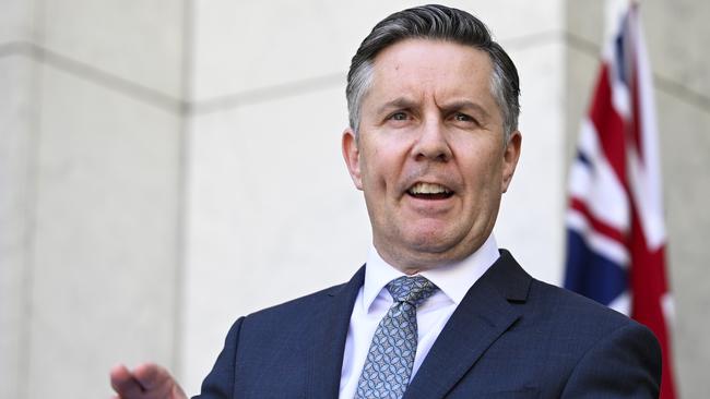 Minister for Health and Aged Care Mark Butler hold a press conference at Parliament House in Canberra NewsWire / Martin Ollman