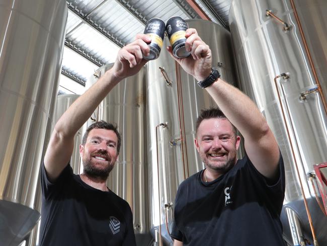 Black Hops Brewery owners Dan Norris and Michael McGovern. Picture: Glenn Hampson